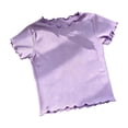 thumbnail image 3 of Bobifish Big Girls T Shirts Short Sleeve Crew Neck Tees Ruffle Print Summer Sweet Girls Kids Children Kids Tops, 3 of 7