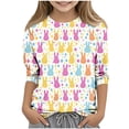 thumbnail image 1 of Usted es más que una camisa de puntuación de prueba para niños Día de Pascua imprimir 3/4 manga cuello redondo, poliéster suave niños manga larga juventud, 1 of 7