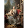thumbnail image 3 of Léon Cogniet 18x24 Black Modern Framed Museum Art Print Titled - Maria Brignole-Sale, Duchess of Galliera, with Her Son Filippo (1856), 3 of 5