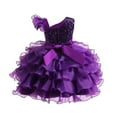 thumbnail image 5 of Fozruso Girls A-Line Dresses Elegant Dress For Girls Formal Gown With Sash Toddler Party Attire For Birthday Celebration And Holiday Events Perfect Idea For Sizes 5-6 Years, 5 of 5