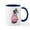 White/Navy Inside, variant on CafePress - Girly Schnauzer Mug - 11 oz Ceramic Mug - Novelty Coffee Tea Cup