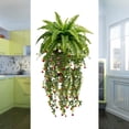 thumbnail image 4 of CaiYueKe Artificial Hanging Plants Fake Vines Greenery Decor Faux Fern Leaf Wall Mounted Home Office Indoor Outdoor Decorations for Room Bathroom Kitchen Shelf Mantle Wedding Party Aesthetic, 4 of 7