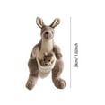 thumbnail image 3 of Fren Good Day Kangaroo Plush Toy Mother And Baby Soft Stuffed Animal Cuddly Pair For Imaginative Play 28X10X5Cm, 3 of 7