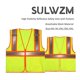 thumbnail image 2 of Chaleco de Seguridad Reflectante SULWZM con Cremallera y Bolsillos Amarillo Talla L, 2 of 5