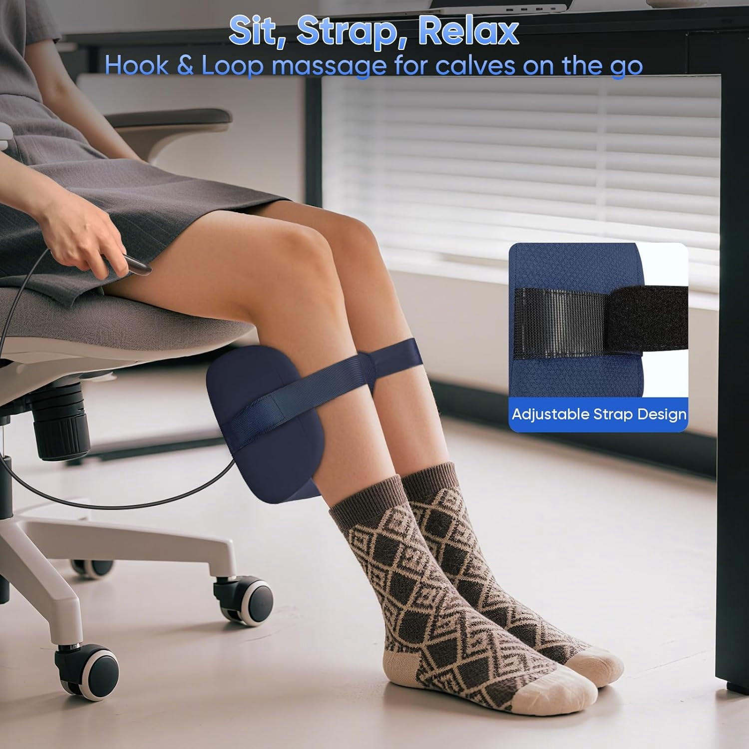 TISSCARE Shiatsu Foot Massager with Heat, Deep Kneading Leg and Calf Massage Machine