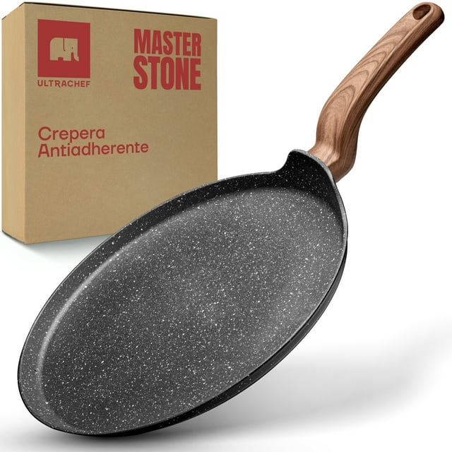 Crepera de Aluminio 28 cm Ultrachef, Master Stone Gris