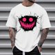 thumbnail image 1 of Blusas y camisas de manga corta con cuello redondo para hombre, blusas casuales de verano a la moda con cuello redondo y estampado para hombre., 1 of 4