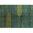 thumbnail image 1 of Ahgly Company Indoor Rectangle Abstract Turquoise Blue Modern Area Rugs, 3' x 5', 1 of 4
