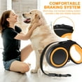 thumbnail image 5 of PETDET New Comfort Retractable Dog Leash (Tape), for Dogs Up to 66lbs, 16 ft, Large, Nylon, Orange/Black, 5 of 6