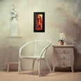 thumbnail image 4 of Veda 10x18 Black Modern Framed Museum Art Print Titled - Waiting Woman, 4 of 5