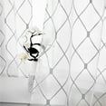 thumbnail image 6 of Topfinel White Sheer Curtains 90 Inches Long Gray Embroidered Diamond Grommet Window Curtains for Living Room Bedroom, 2 Panels, 6 of 6
