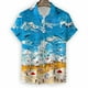 thumbnail image 4 of Camisa hawaiana con estampado de playa oceánica para hombre, camisa de surf con estampado 3D, mangas cortas, solapas para vacaciones de verano, camisas Aloha, blusas para mujer, 4 of 4