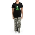 thumbnail image 4 of CafePress - St. Patrick's Day Green Pand Women's Dark Pajamas - Women's Short Sleeve Print T-Shirt and Pants Dark Cotton Pajama Set, 4 of 7