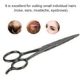 thumbnail image 3 of Xirurus Professional Face Hair Scissor Hairdressing Eyebrow Shear Barber Cosmetic Makeup Haircut Trimming Tool For Nose Ear Mustache 4.8 inches / 12.2 cm, 3 of 9