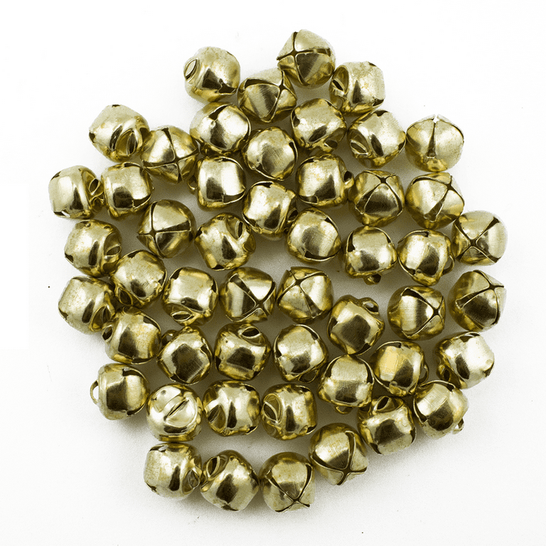 1/2 Inch 13mm Gold Small Jingle Bells Bulk 100 Pieces 