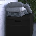 thumbnail image 3 of Merrick Lane Black 120 Gallon Weather Resistant Outdoor Storage Box for Decks, Patios, Poolside and More, 3 of 10