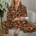 thumbnail image 6 of Daiia Forest Squirrel for Women's Long-Sleeved Pajama Set – Soft & Comfortable Sleepwear Button-Up Pajamas Cozy Lounge Wear-XX-Large, 6 of 7