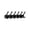Black, variant on Over Door Hooks, No Drill Space Saving Hanger, 6 Prong Metal Hook Rack Organizer, Behind Door Storage for Bedroom and Bathroom Clothes, Towels, Coats