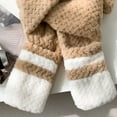 thumbnail image 6 of Hat Scarf Gloves Set for Women in Winter, Bear Ear Plush Fleece Hat Warm Scarf Gloves, 3-in-1 Warm Accessory for Skiing, 6 of 9