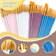 thumbnail image 5 of Inteprter Juego de 10 pinceles de pintura, pinceles de acuarela, pinceles de vidrio artístico, accesorios para principiantes, suministros para artistas Artesanía violeta Inteprter HA009549-02, 5 of 6