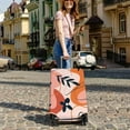thumbnail image 5 of Travel Luggage Cover Suitcase Protector Fits 18-32 Inch Luggage Wheel Covers Patterned Travel Related Items Flower Luggage Protector Elastic Luggage Anti-scratch Suitcase Cover M, 5 of 6