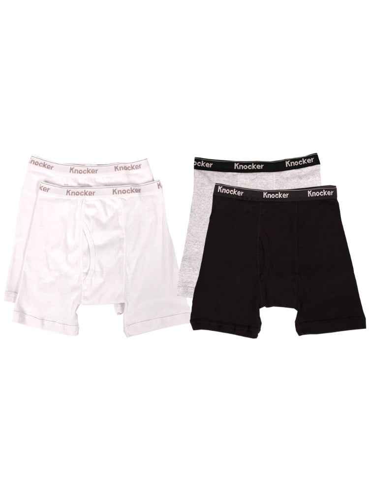 Knocker - Knocker Men's 4 Pack of Boxer Briefs Underwear - Walmart.com ...