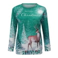 thumbnail image 3 of Femmes de Noël Pull Graphique Imprimé Sweat-Shirt de Mode Veste Mi-Longue Long Sleeve Fermeture Blouse Col Rond Hiver Cardigan Hoodie Soft Outwear, 3 of 7