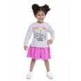 thumbnail image 6 of Trolls Toddler Girl Graphic Print Dress with Tulle Skirt, Sizes 2T-5T, 6 of 16