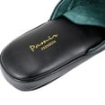 thumbnail image 3 of Pamir Men's Genuine Leather Scuff Slippers with Memory Foam Insole and Leather Outsole Size US 10 Wide Width Black, 3 of 9