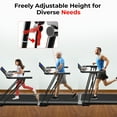 thumbnail image 2 of SubSun Adjustable Treadmills for Home and Office, Portable Treadmills with Handle, Foldable Treadmills with Silent Motor, 2.5HP Walking Pad Treadmill, Black/White, 2 of 6