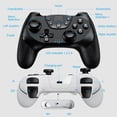 thumbnail image 5 of Fousixdi Wireless Controller for Switch 2/Switch/Lite/OLED, 2 pack, Turbo/Ergonomic (Black&White), 5 of 8