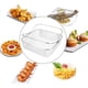 thumbnail image 5 of Cesta de freidora de malla de acero inoxidable para freidora de aire | 8.25 pulgadas de diámetro | Cesta de freír alimentos perforada y transpirable con asa | Fácil de limpiar | Apto para, 5 of 6