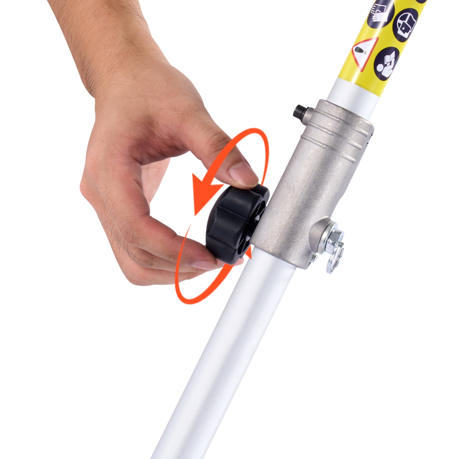 26cc 4-in-1 Gas Powered Multi-Tool with Attachments – Handheld Hedge Trimmer, String Trimmer, Edger & Brush Cutter – Includes Protective Gear Set (Glasses, Gloves, Earmuffs) for Lawn, Yard, Shrubs &