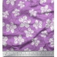 thumbnail image 1 of Soimoi Silk Fabric Leaves & Floral Artistic Printed Fabric 1 Yard 42 Inch Wide, 1 of 3