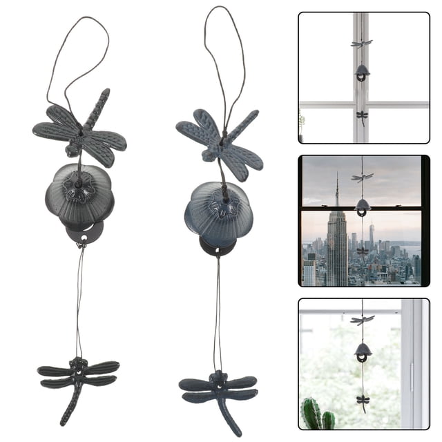 BESTYASH 2Ud Adornos Colgantes Campana De Metálica Con Sonido Para Patio