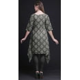 thumbnail image 3 of Bimba Gray Damask Floral Printed Tops For Women Asymmetric Kurti Summer Dress For Girls XX-Large, 3 of 6