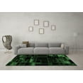 thumbnail image 3 of Ahgly Company Indoor Rectangle Patchwork Emerald Green Transitional Area Rugs, 4' x 6', 3 of 4