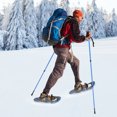 thumbnail image 3 of Adult Snowshoes Set 25-Inch, Blue Aluminum Frame with Trekking Poles, 110-220LB Load Capacity for Men and Women, 3 of 17