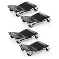thumbnail image 1 of Car Wheel Dolly Set – 4 Pack Heavy Duty – 6000 lb Total Capacity – 360° Rotating Lockable Casters – Cars, Trucks, Trailers, Motorcycles & Boats – Black, 1 of 5