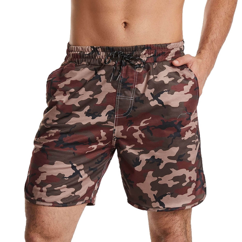 MENGMIAN Mens Basketball Shorts Camouflage Sportswear for Sport Running Beach Gym Causal 