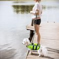 thumbnail image 3 of M, Vert Gilet De Sauvetage Pour Chien Pet Life Jacket Gilet De Sauvetage Pour Chien Lifesaver Scurit Gilet Rflchissant Taille Rglable Dog Lifejac, 3 of 5
