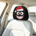 thumbnail image 6 of AJKHSAHDFJ Ghost Face Headrest Covers, Scary Face Printing Auto Seat Universal Elastic Models Headrest Protector,Black,A, 6 of 7