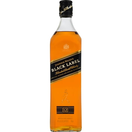 Johnnie Walker Black Label Blended Scotch Whisky, 750 mL