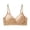 A-Khaki109, variant on Women Tshirt Bra Comfort Seamless Supportive Push Up Bras Strips Lift Support Breathable Thermal Wireless Lined Bras