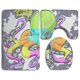 thumbnail image 1 of ABPHQTO Dibujos animados de pulpo trippy colorido Juego de alfombras de baño de 3 piezas Alfombra de baño Alfombra de contorno y tapa de inodoro ABPHQTO Cont-CHAPPLE-20487, 1 of 2