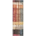 thumbnail image 2 of Addison Rugs Mayfield Premium Machine Washable Transitional Stripes Beige Runner Rug, 2'3" x 7'6", 2 of 6