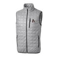 thumbnail image 2 of Men's Cutter & Buck Gray Arkansas Razorbacks Team Logo Big & Tall Rainier PrimaLoft Eco Insulated Full-Zip Puffer Vest, 2 of 3