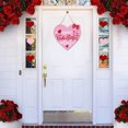 thumbnail image 6 of Valentine's Day Wooden Sign for Front Door Hanging Valentines Love Heart Wooden Sign for Wedding Anniversary Home Indoor Outdoor Wall Window Decoration Hanging Decor, 6 of 6