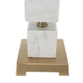 thumbnail image 5 of A&B Home Marble Cube Table Lamp with Gold Base and Body - 16"Dia. x 26.5"H - Gold/White, 5 of 6