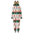 thumbnail image 2 of Meihuid Family Matching Christmas Pajamas Set Outfits Long Sleeve Elk Printed Tops Plaid Pants Sleepwear, 2 of 3